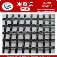 Pet, PP, géogrille biaxiale en plastique de fibre de verre / géogrille biaxiale de pp